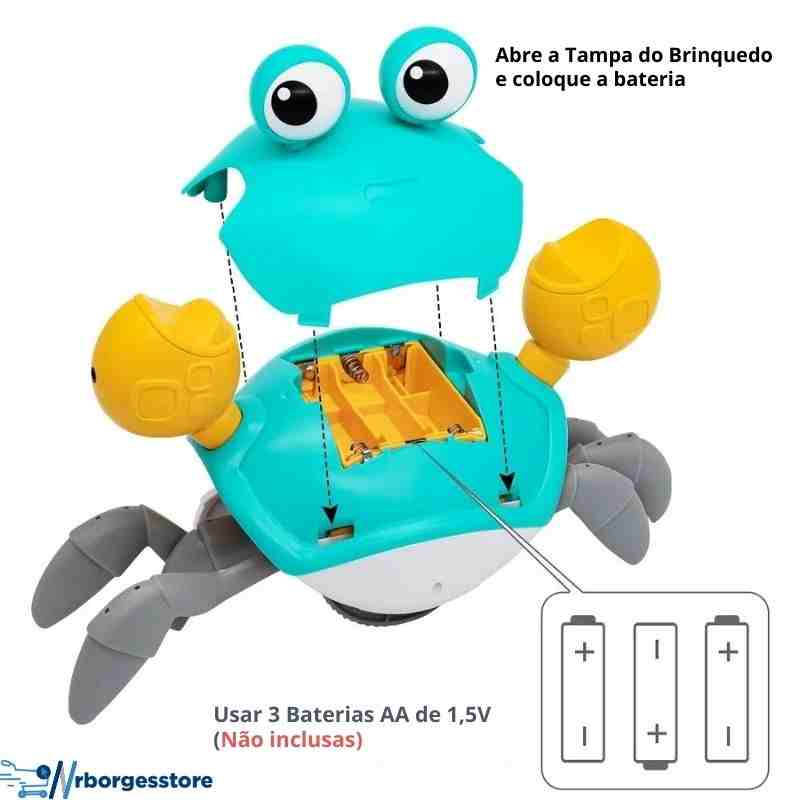 Brinquedo caranguejo estimulador infantil